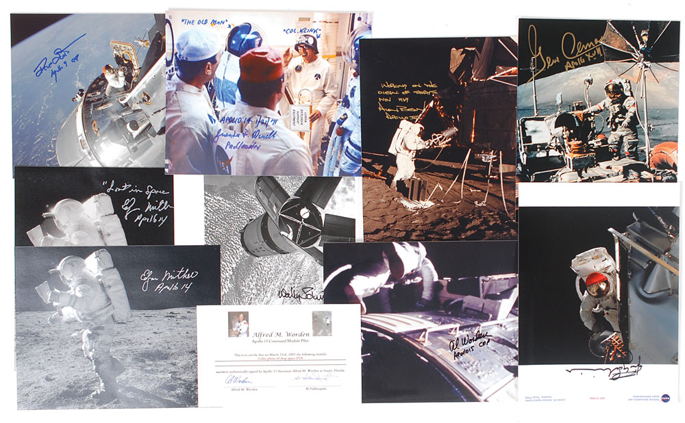 Lot #6301 Collection of Nine Apollo Astronaut