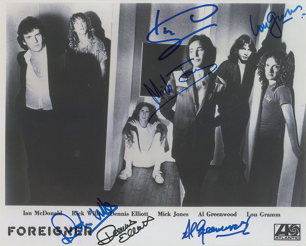 Lot #7376 Foreigner Signed Photograph