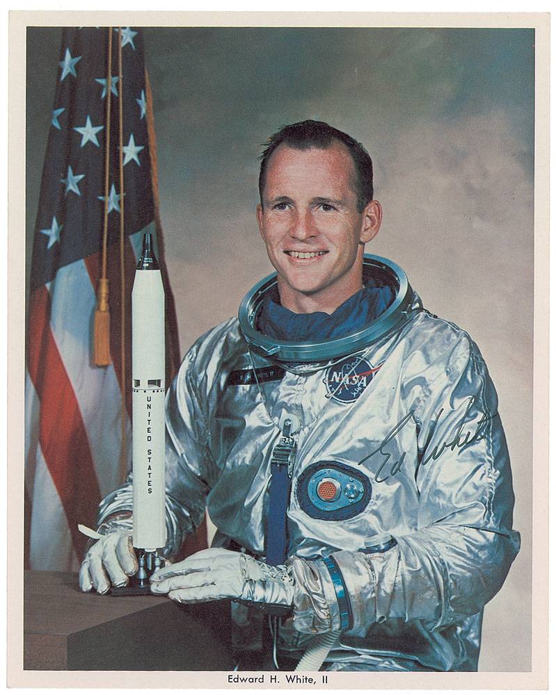 Lot #6155 Gemini 4: Edward H. White II Signed Photograph