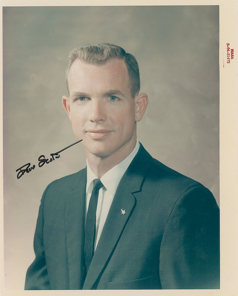 Lot #6167 Gemini 8: Dave Scott Signed Photograph