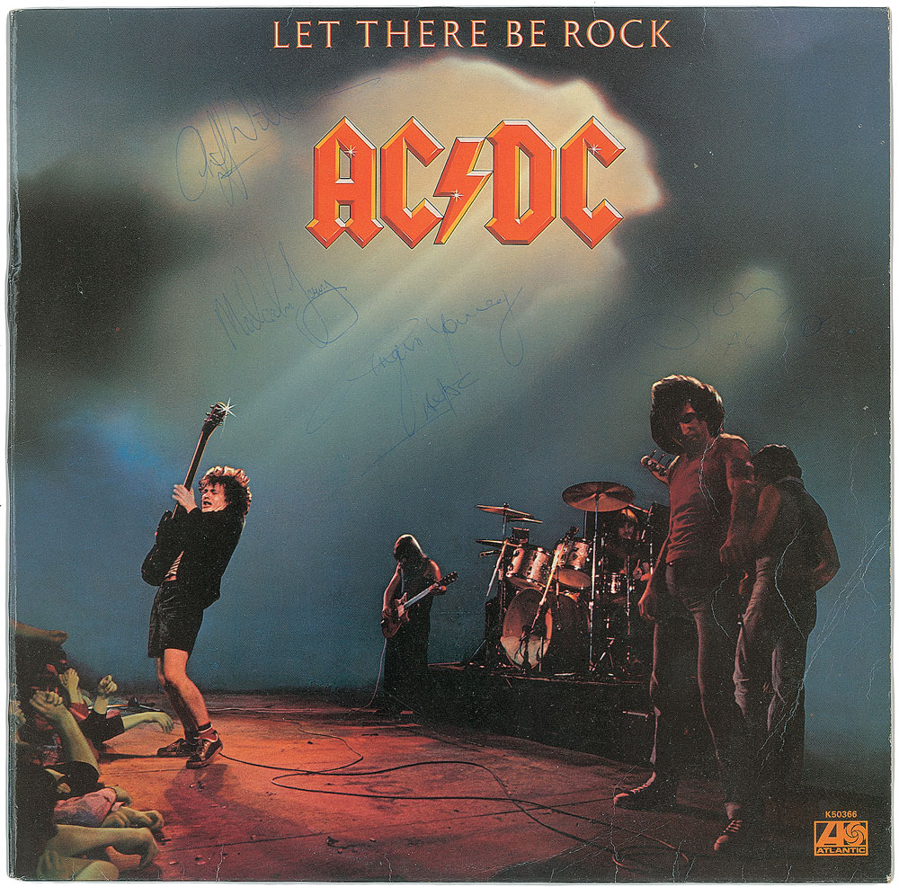 Lot #7352 AC/DC Signed Album