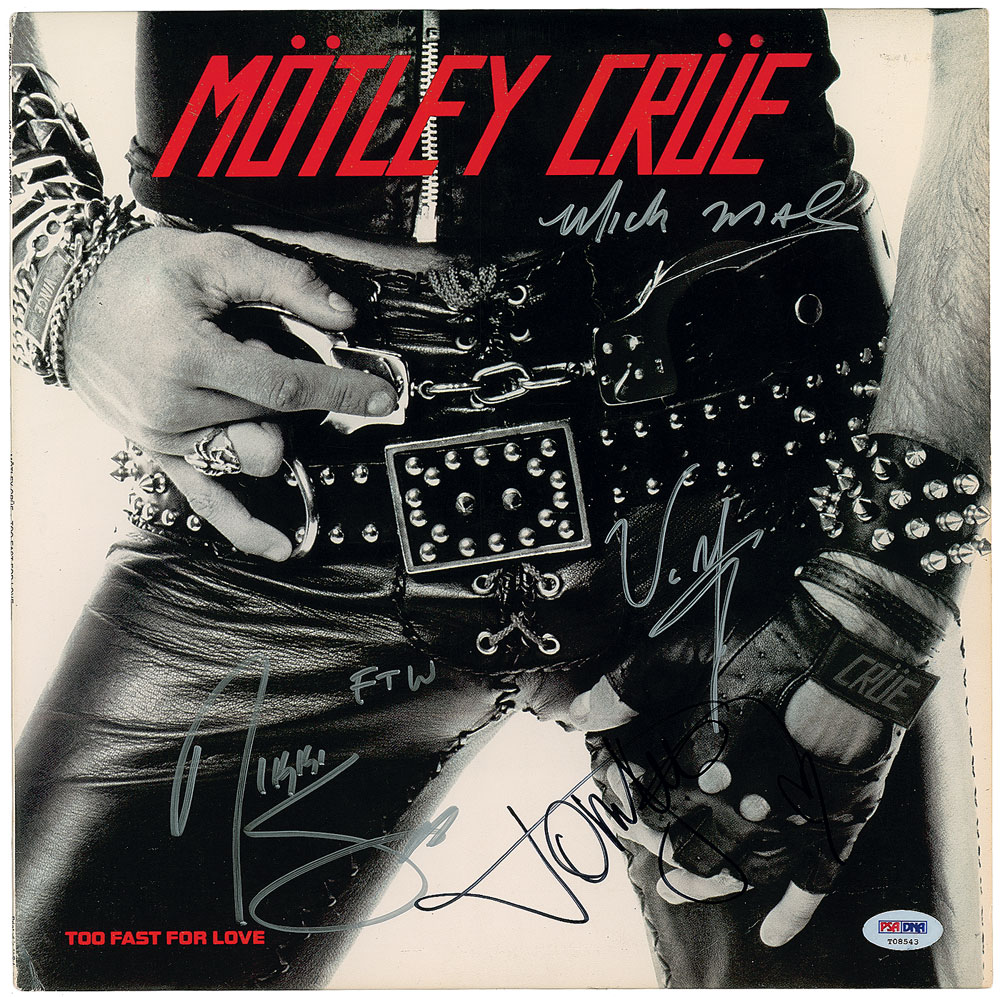 Lot #7533 Motley Crue Signed Album