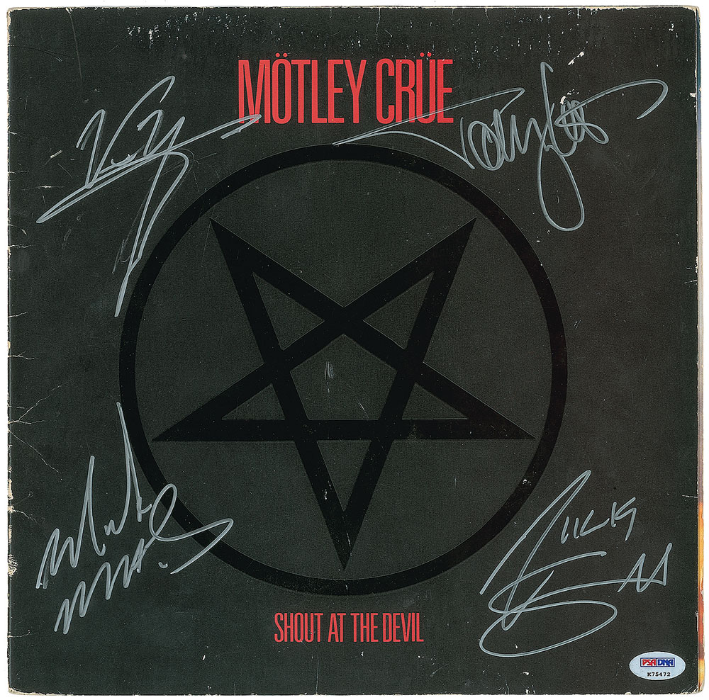Lot #7534 Motley Crue Signed Album