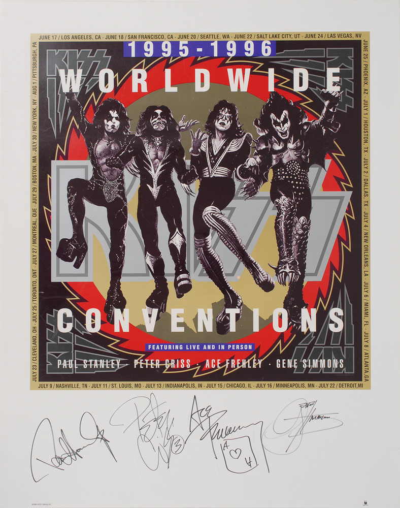 Lot #7380 KISS Signed Poster