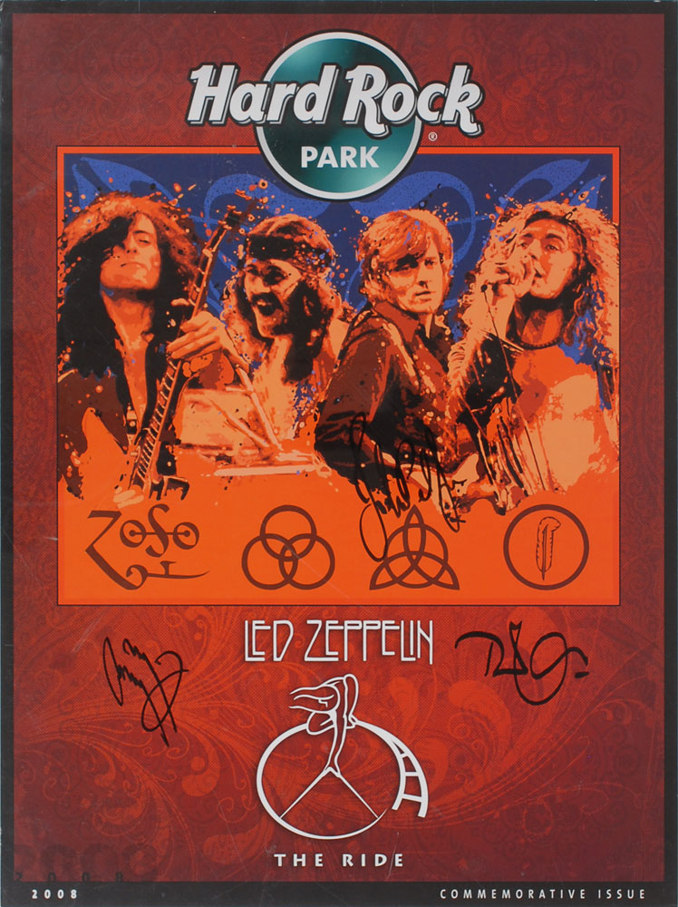 Lot #7183 Led Zeppelin Signed Poster