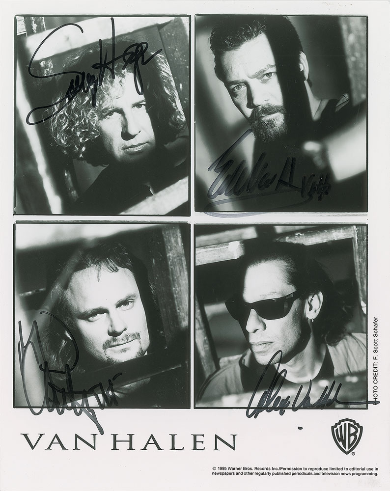 Lot #7413 Van Halen Signed Photograph