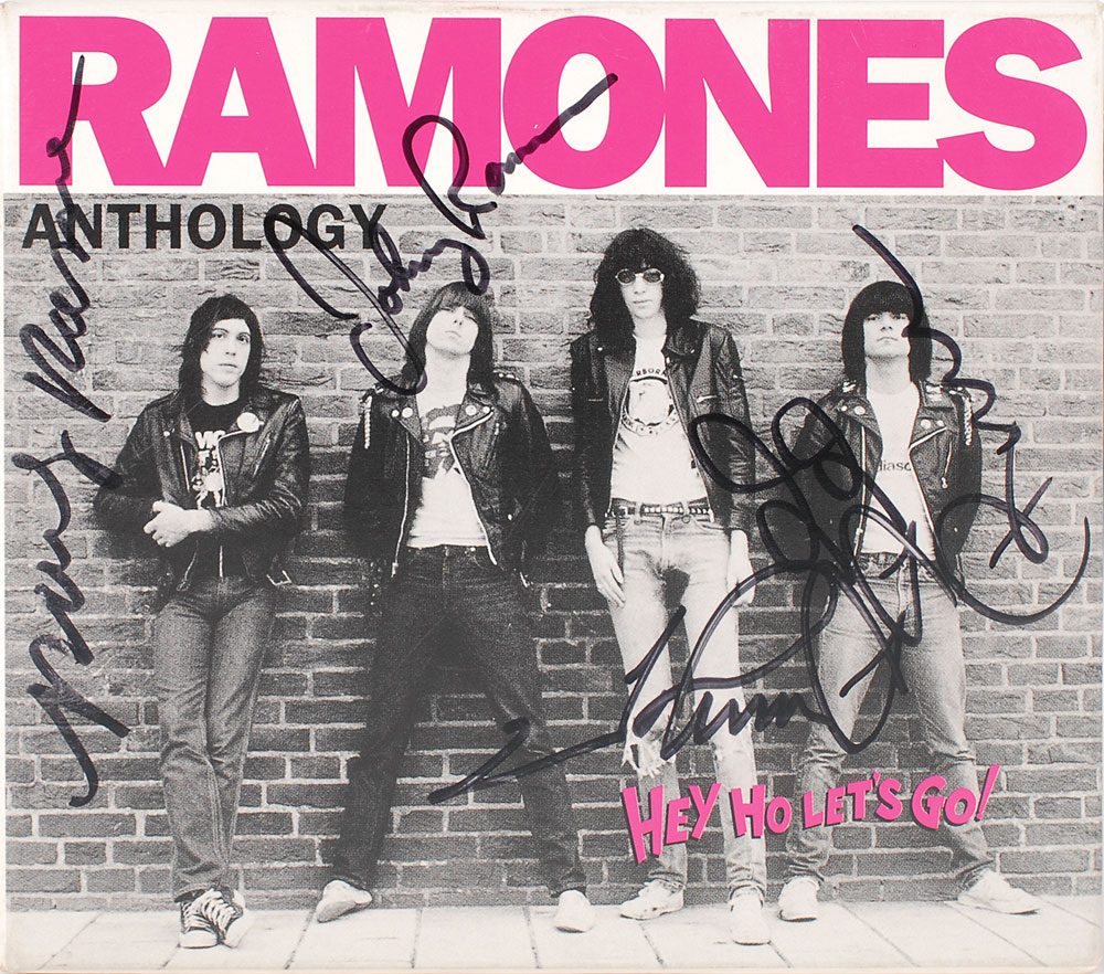 Lot #7482  Ramones 1999 ‘Hey Ho Let’s Go’ Signed
