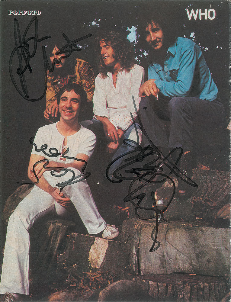Lot #7335 The Who Signed Magazine Photograph