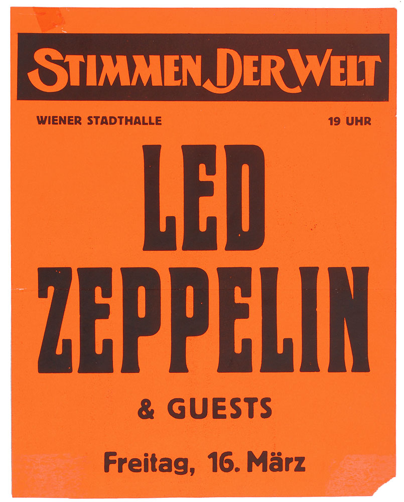 Lot #7189 Led Zeppelin Poster
