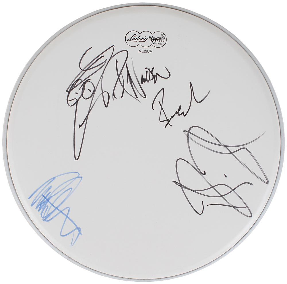 Lot #7361 Cheap Trick Signed Drumhead