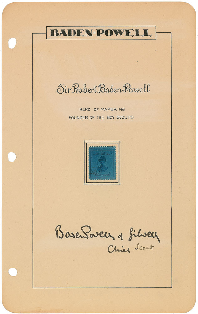 Lot #434 Robert Baden-Powell