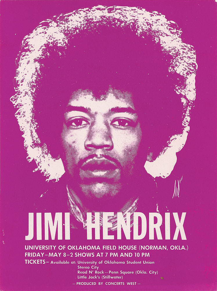 Lot #7141 Jimi Hendrix Concert Flyer