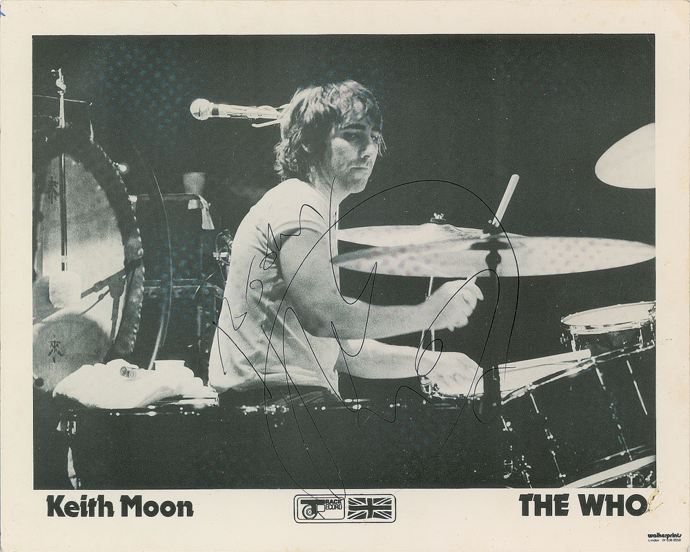 Lot #7341 The Who: Keith Moon Signed Photograph - Image 1