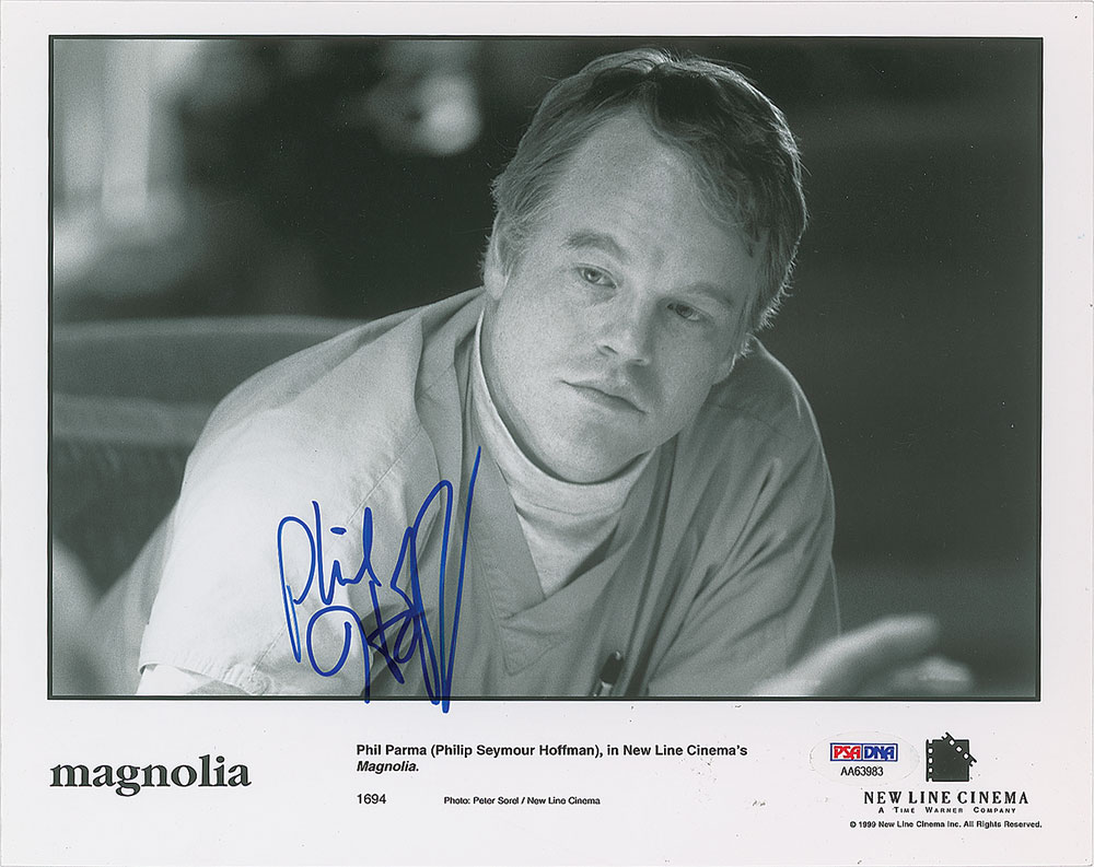 Philip Seymour Hoffman Signed Photograph | Sold for $270 | RR Auction