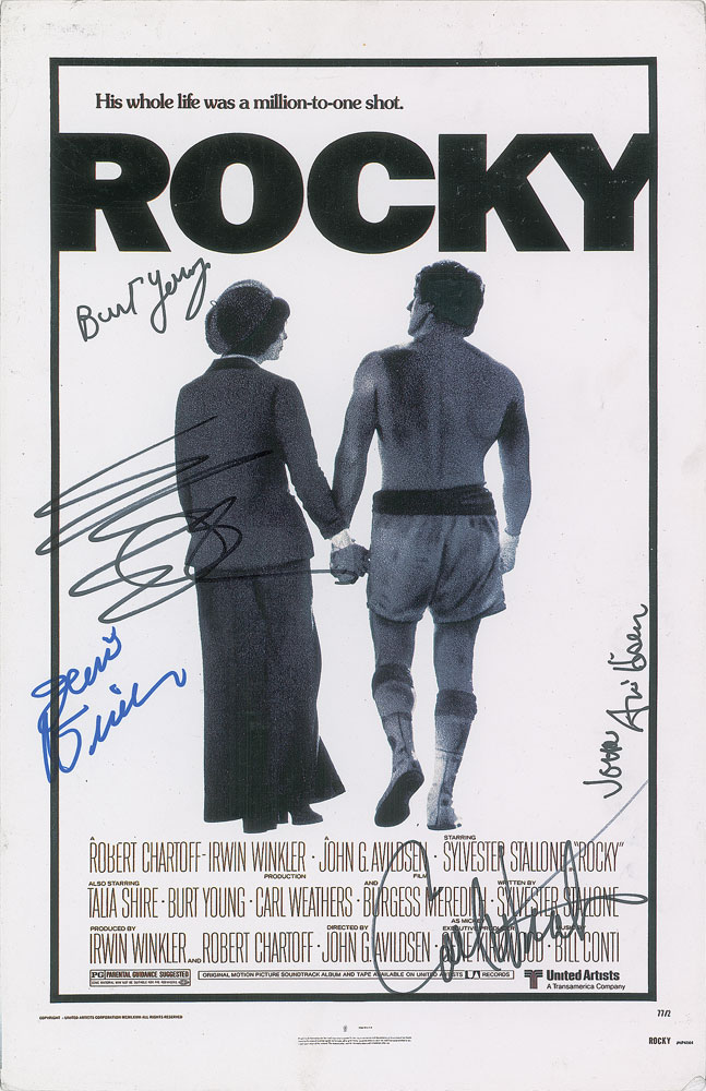 Lot #8206 Rocky Signed Mini Poster