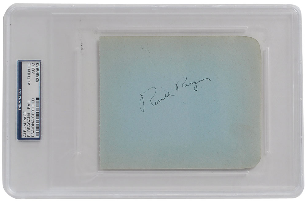 Lot #183 Ronald Reagan and Lucille Ball
