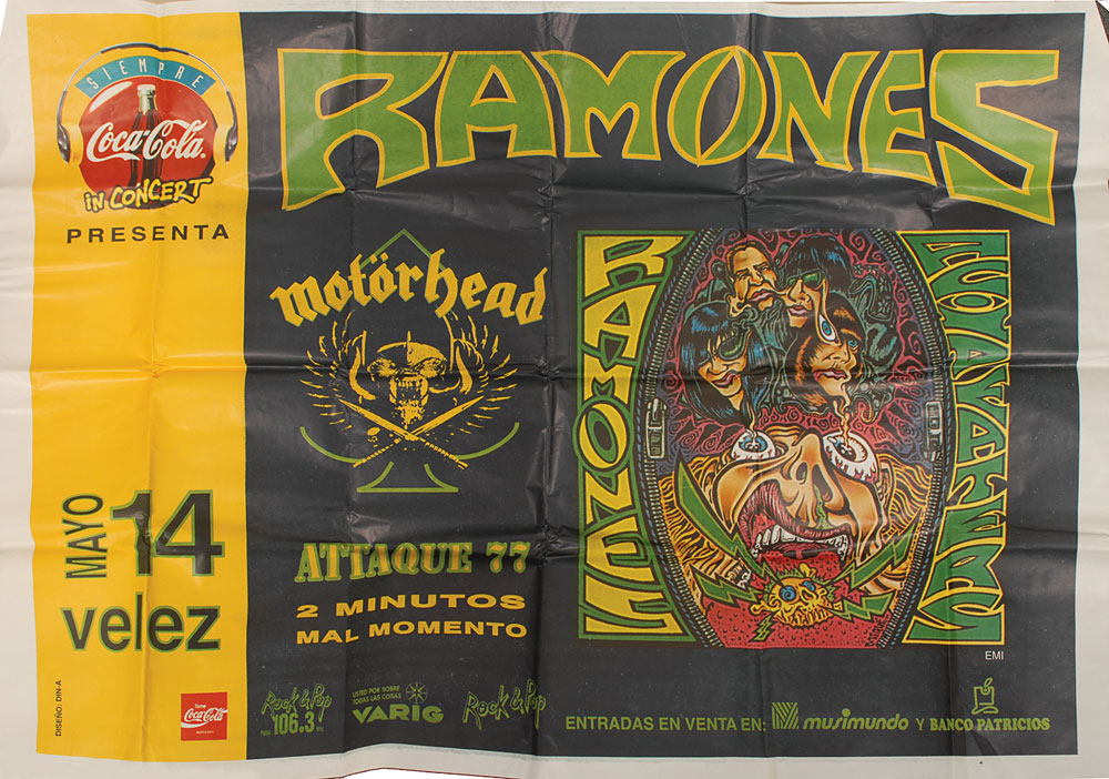 Lot #7476  Ramones 1994 Buenos Aires Argentina