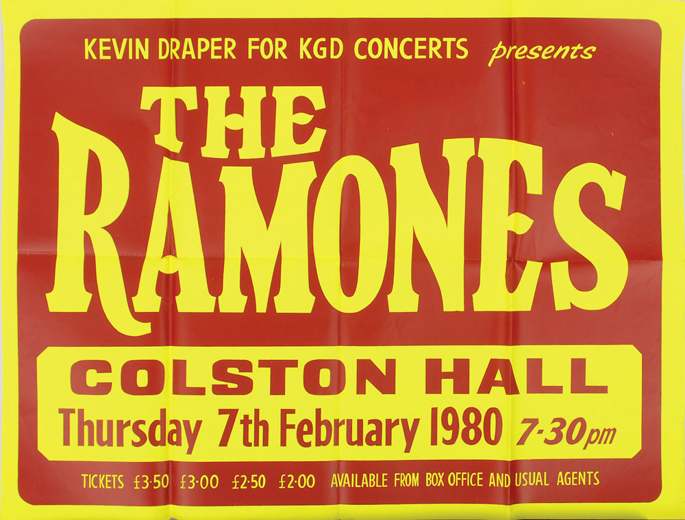 Lot #7468  Ramones 1980 Bristol England
