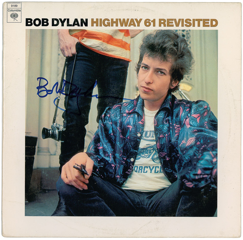 Lot #7127 Bob Dylan Signed Album