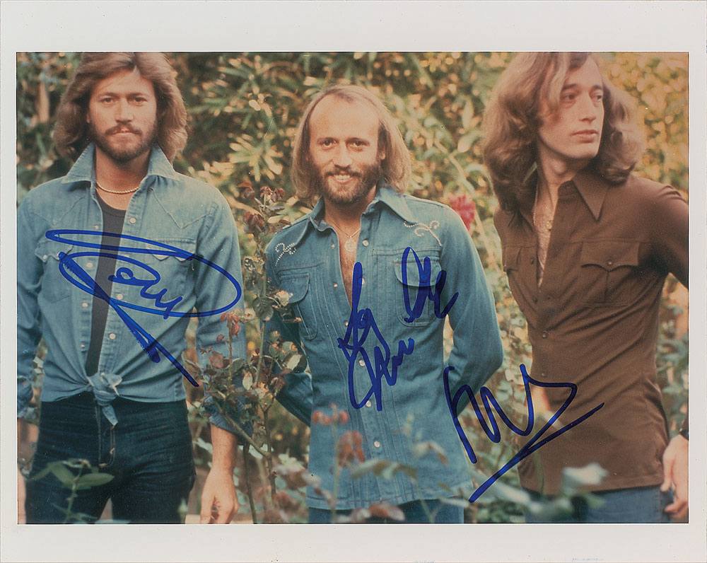 Lot #7295 Bee Gees Signed Photograph