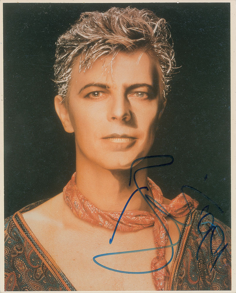 Lot #7211 David Bowie Signed Photograph