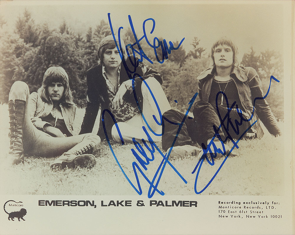 Lot #7373 Emerson, Lake, and Palmer Signed