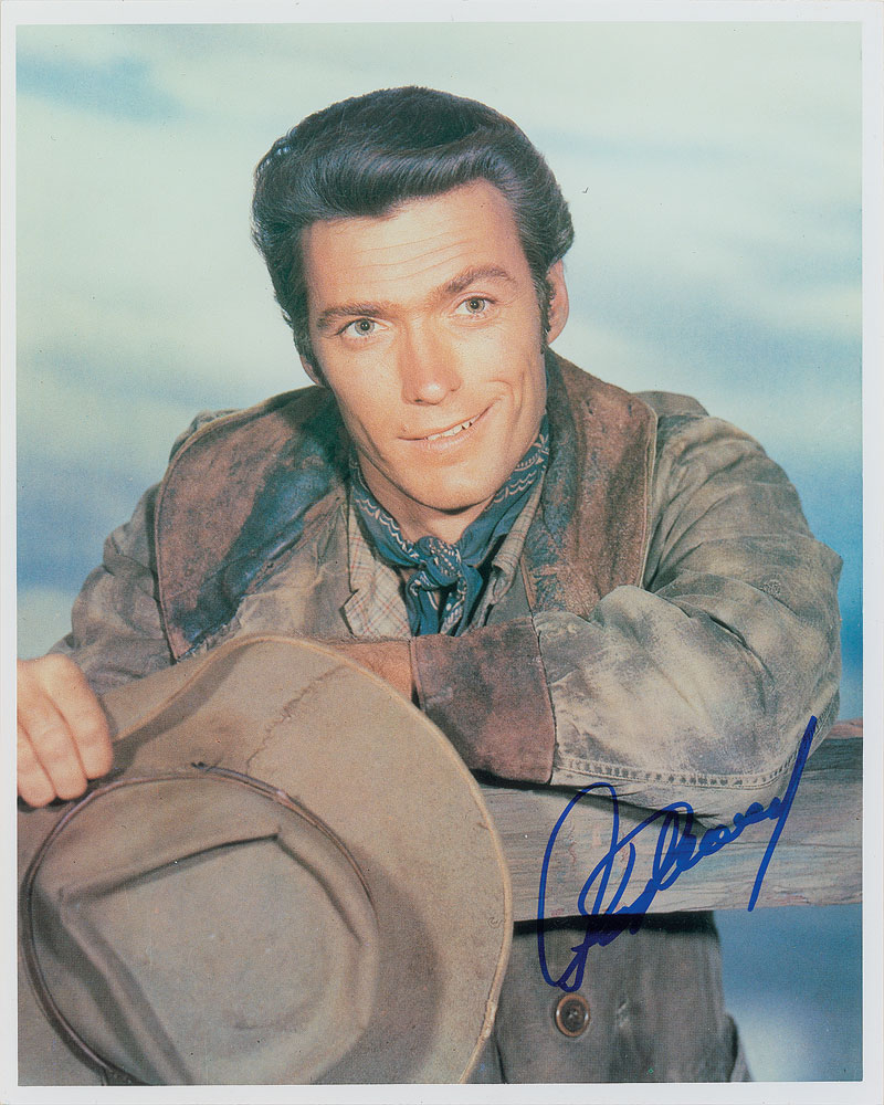 Lot #8199 Clint Eastwood Signed Photograph