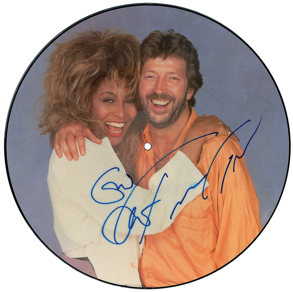 Lot #7518 Eric Clapton and Tina Turner Signed