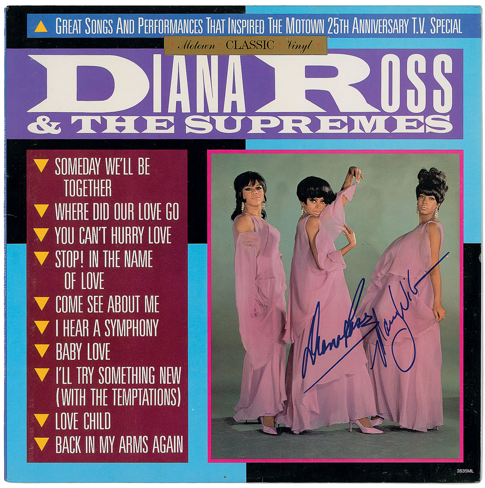 Lot #7276 The Supremes Signed Album: Ross and