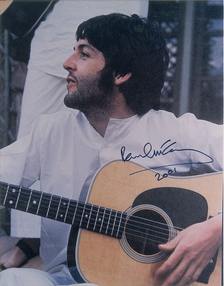 Lot #7038 Paul McCartney Signed Photograph