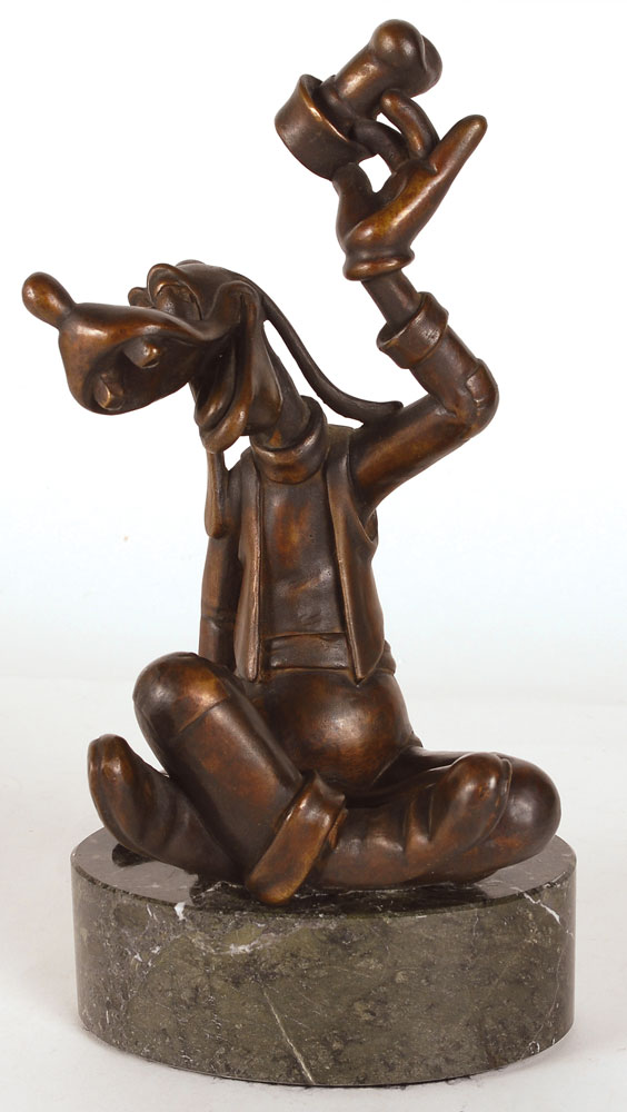 Lot #8481 Goofy Bronze Figurine