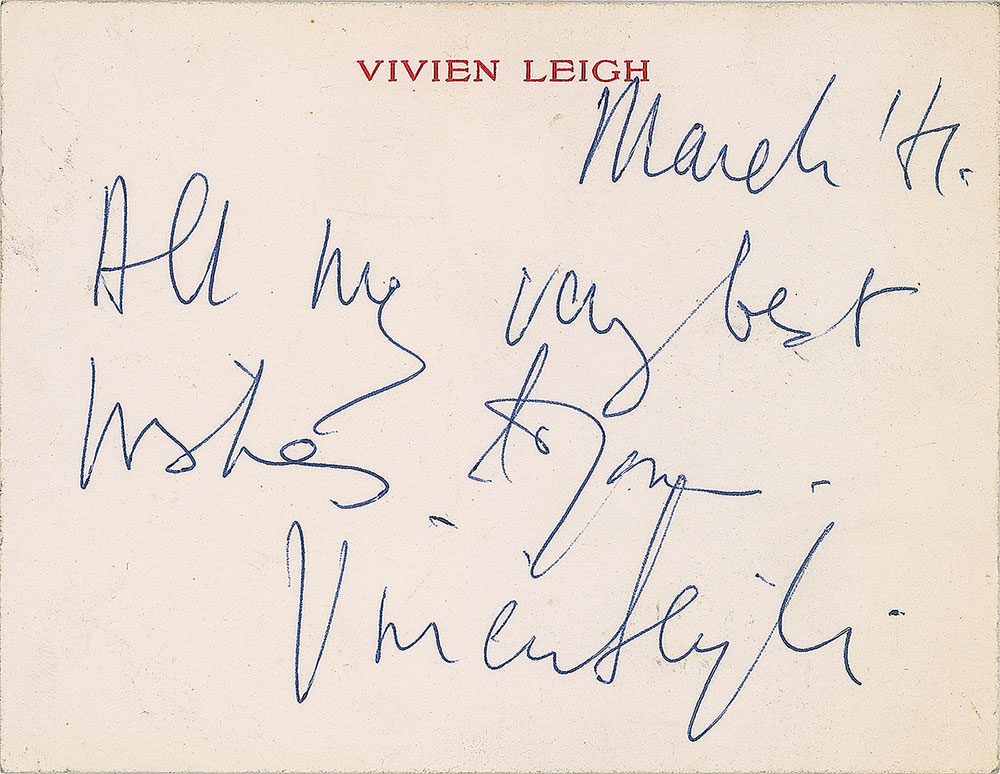 Lot #832 Vivien Leigh