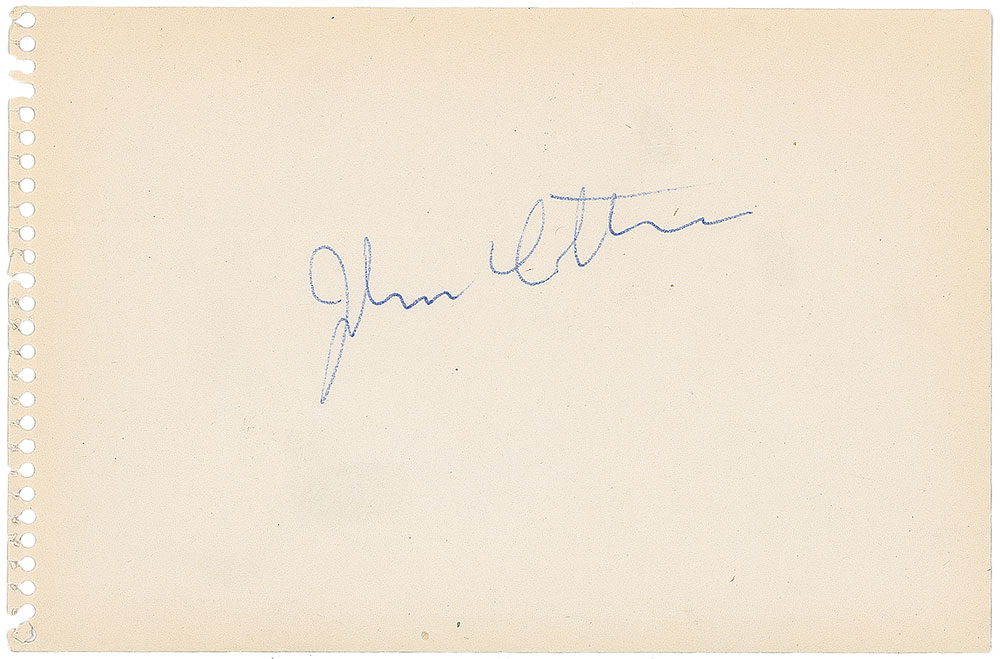 Lot #7236 John Coltrane Quartet Set of Signatures