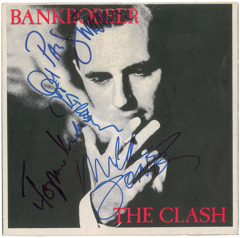 Lot #7509 The Clash Signed 45 RPM Sleeve