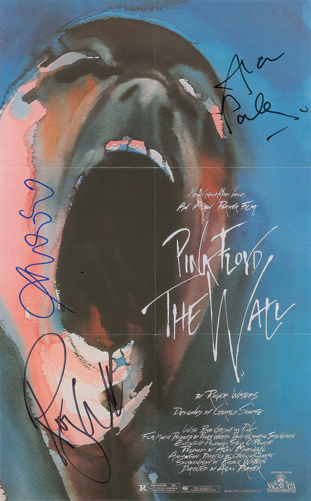 Lot #7193 Pink Floyd Signed Mini Poster: Waters,