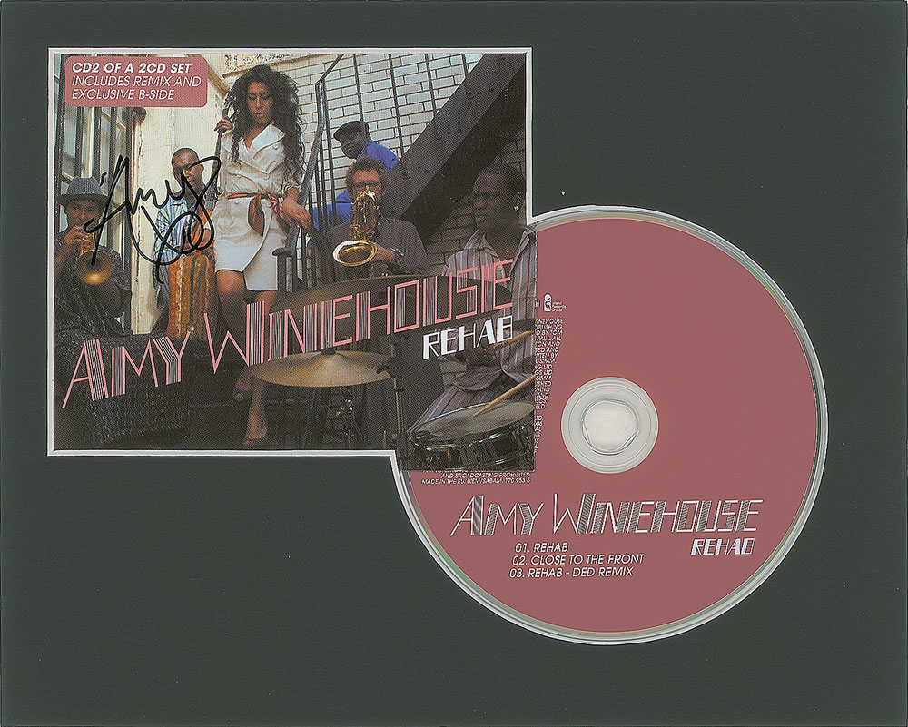 Lot #7563 Amy Winehouse Signed CD Cover
