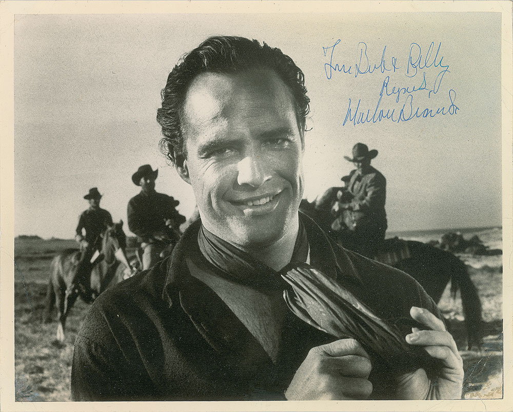 Lot #8082 Marlon Brando Signed Photograph