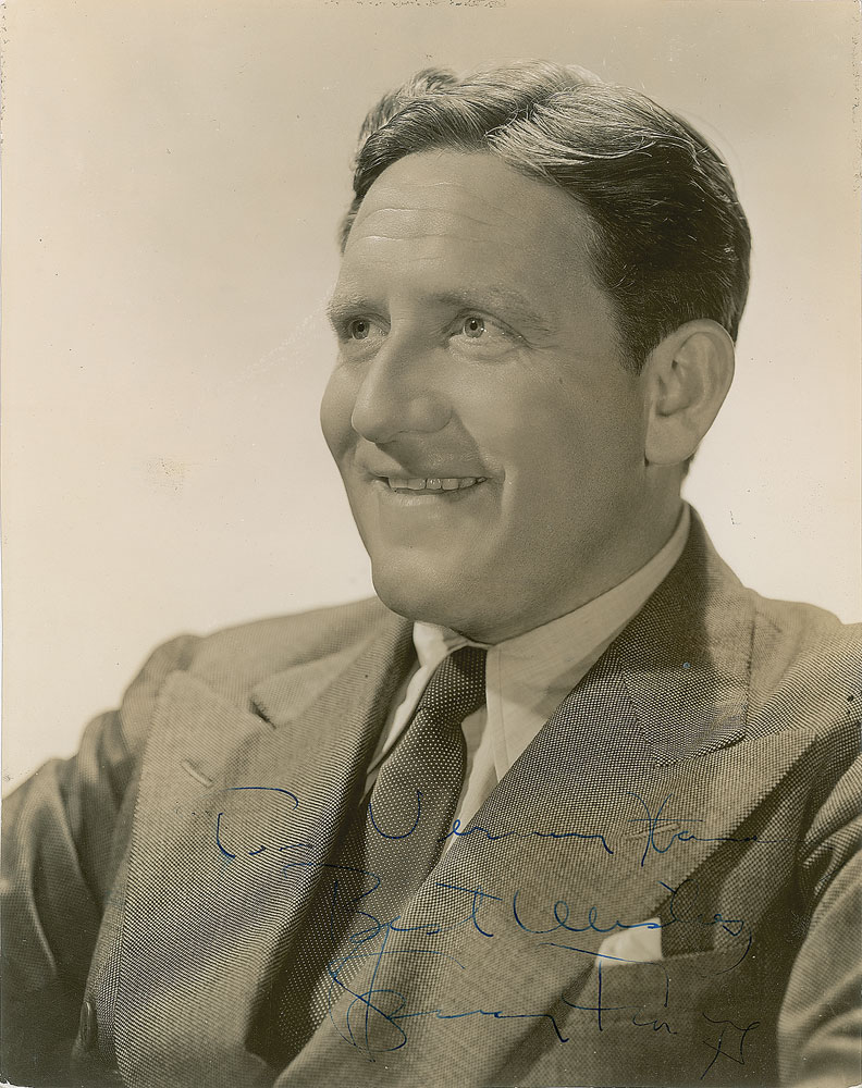 Lot #8091 Spencer Tracy Signed Photograph