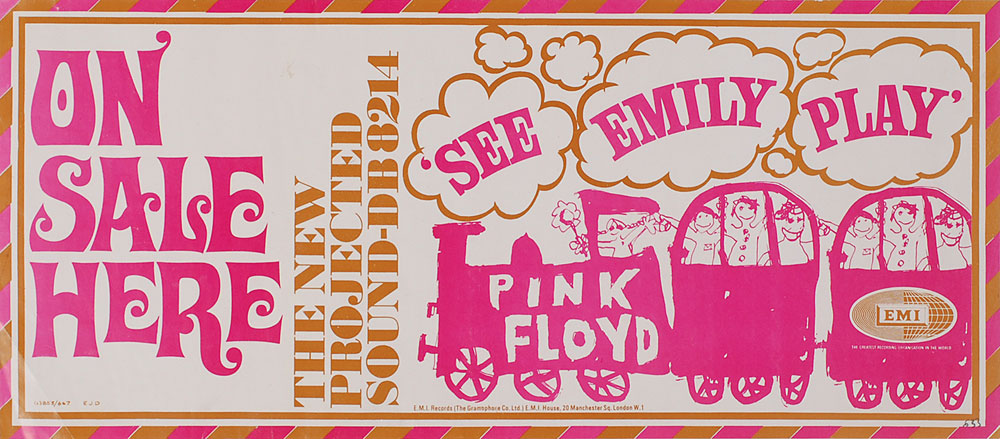 Lot #7206 Pink Floyd Mini Advertising Poster