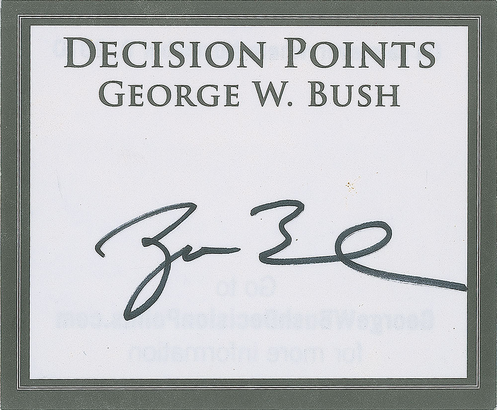 Lot #210 George W. Bush and Andy Card