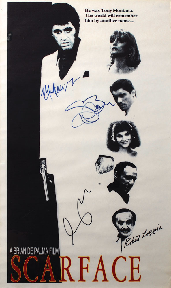 Lot #8208 Scarface Signed Mini Poster