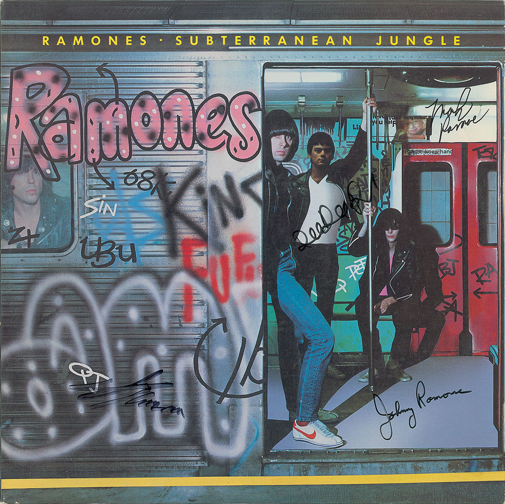 Lot #8383  Ramones Signed Album
