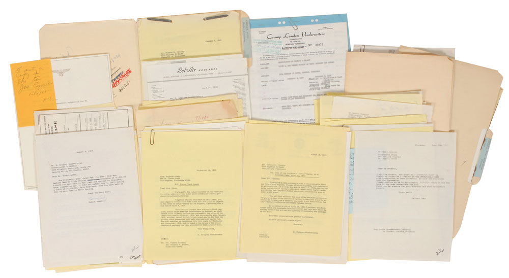 Lot #8265 Elvis Presley Collection of Documents