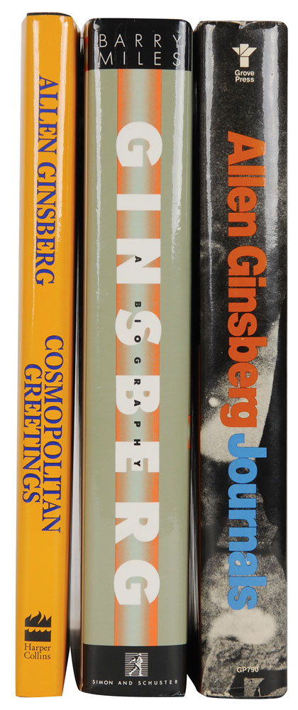 Lot #8504 Allen Ginsberg Set of Three Signed Books