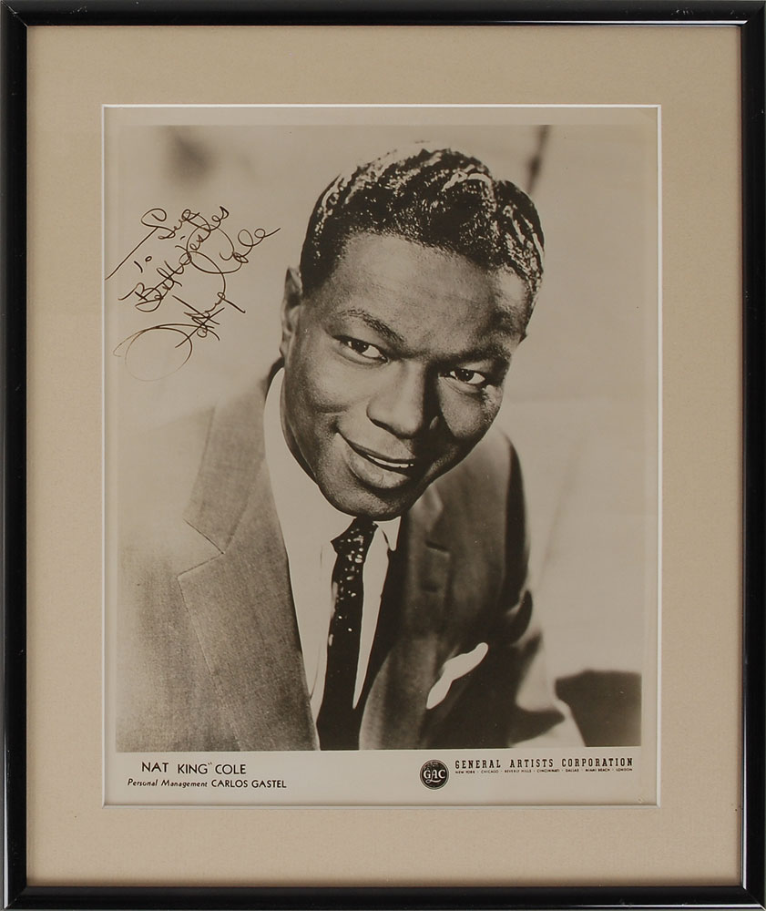 Lot #8290 Nat King Cole Signed Photograph