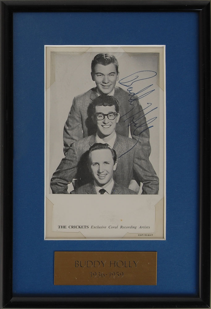 Lot #8309 Buddy Holly Signed Photograph