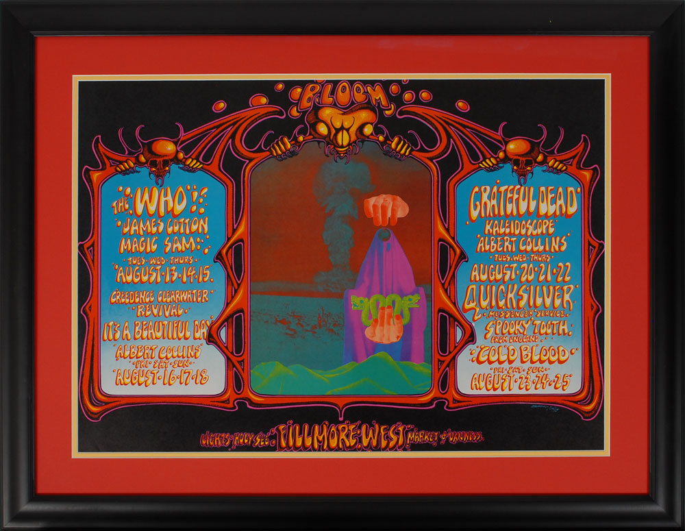 Lot #8282 Grateful Dead and The Who 1968 Fillmore
