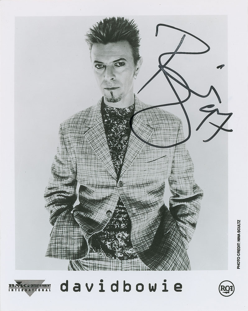 Lot #8363 David Bowie Signed Photograph