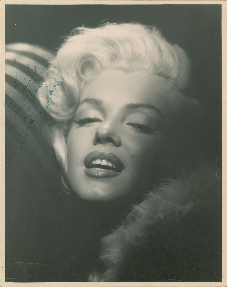 Lot #8071 Marilyn Monroe Oversized Signed