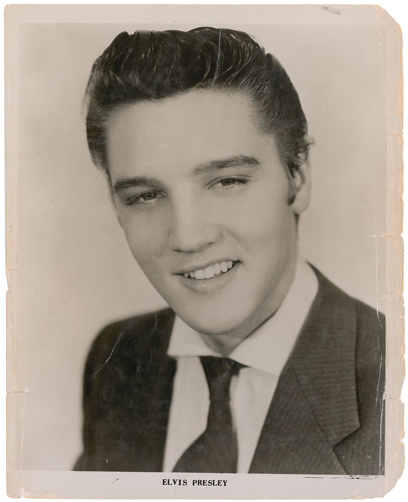 Lot #8260 Elvis Presley Signed Photograph